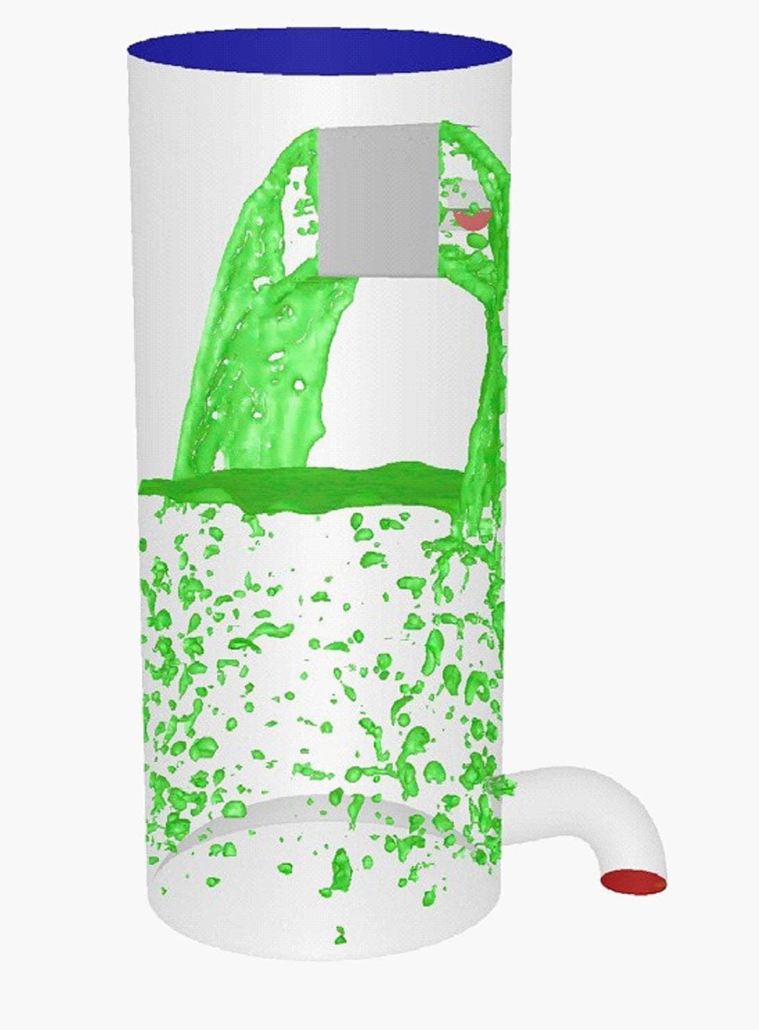Illustration of computational fluid dynamics