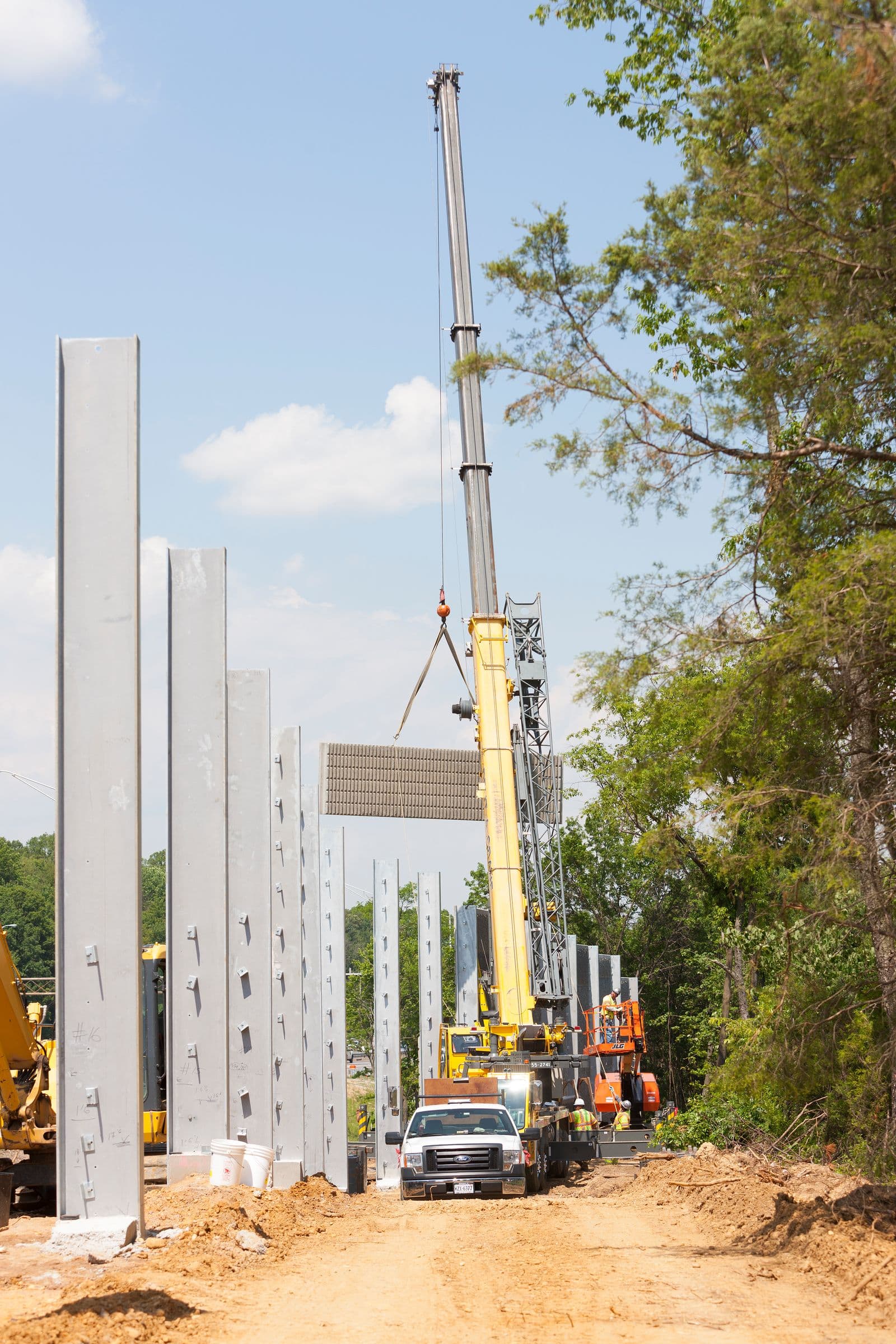 Sound barrier installation