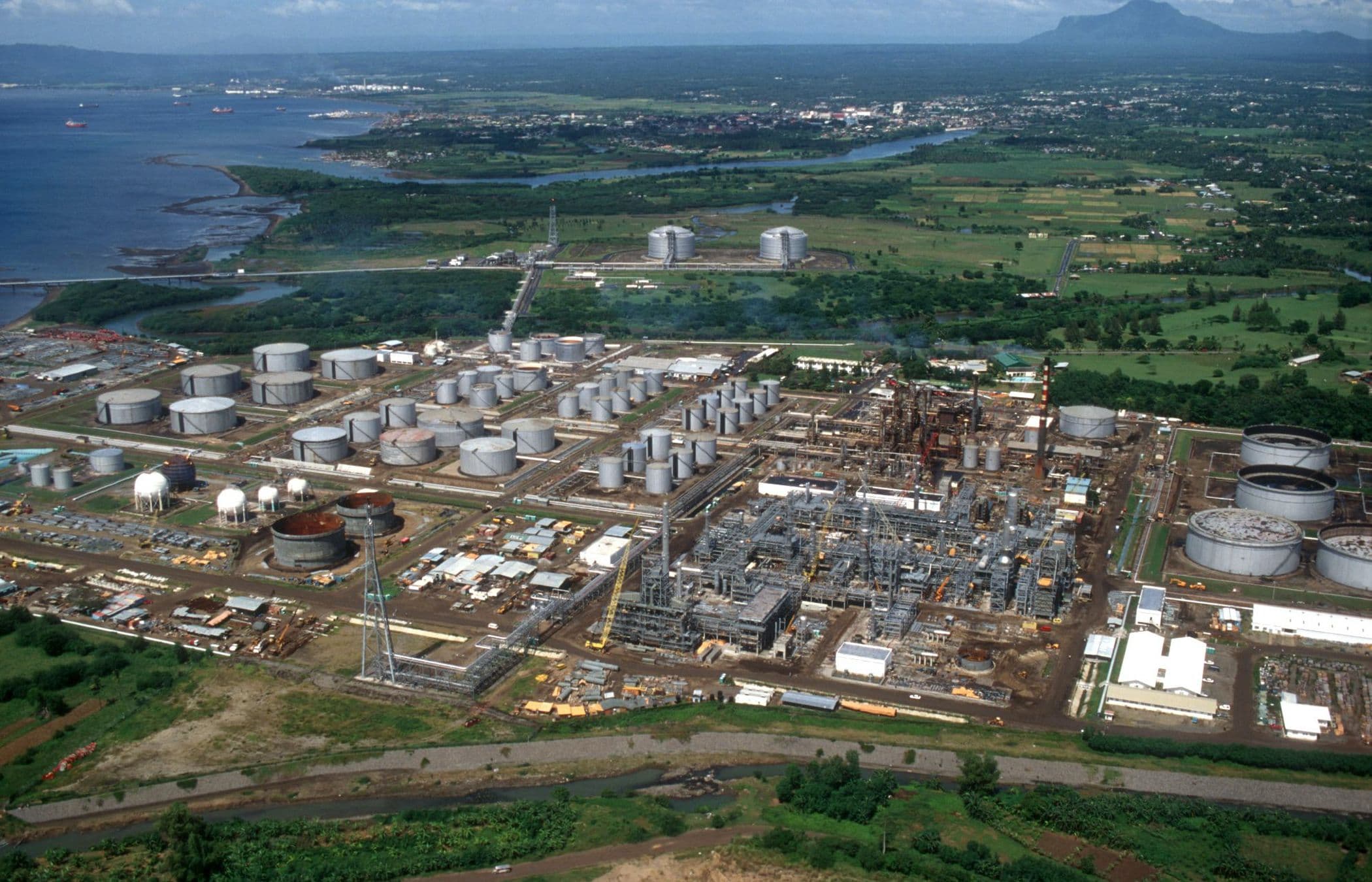Aerial view of large facility