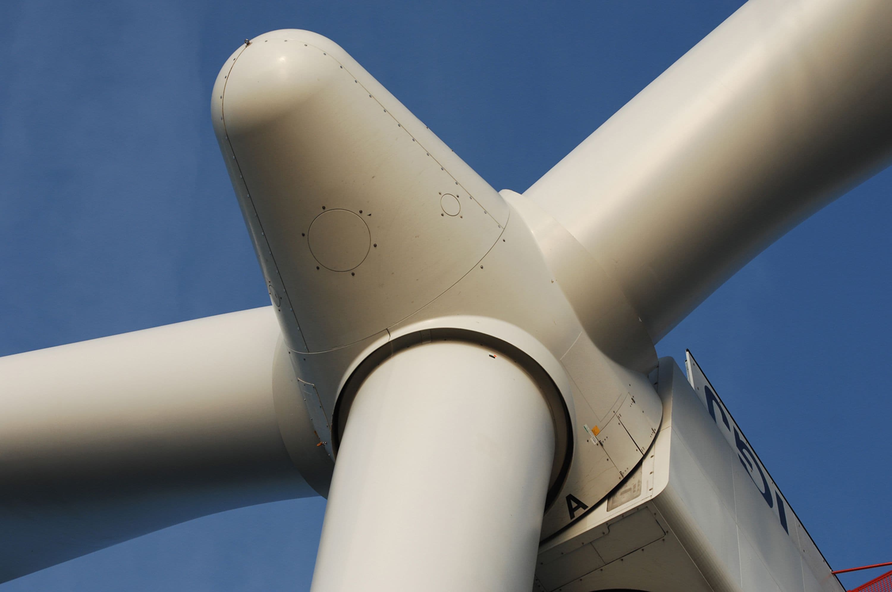 Close-up view of rotor