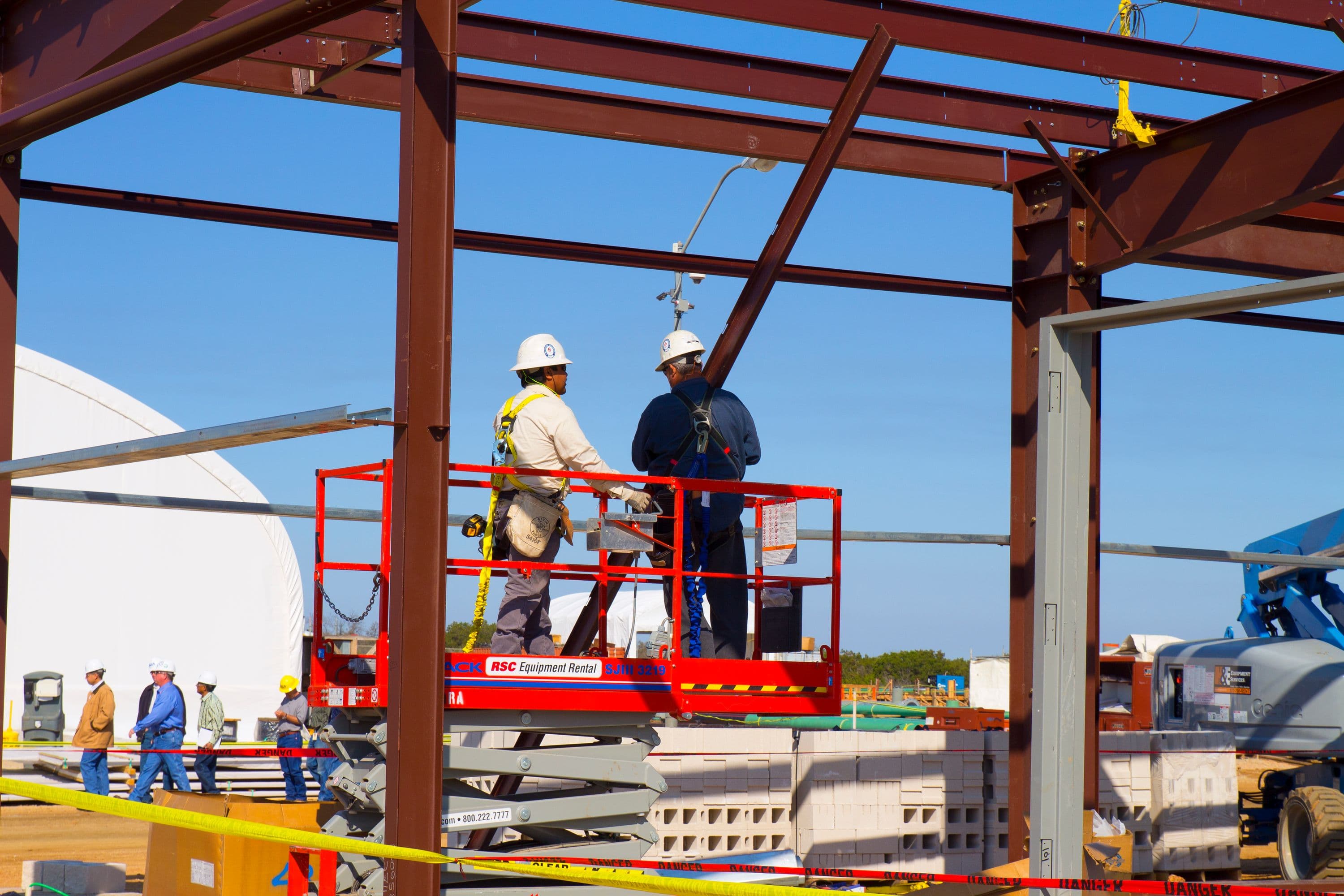 Construction supervisors on site, 1