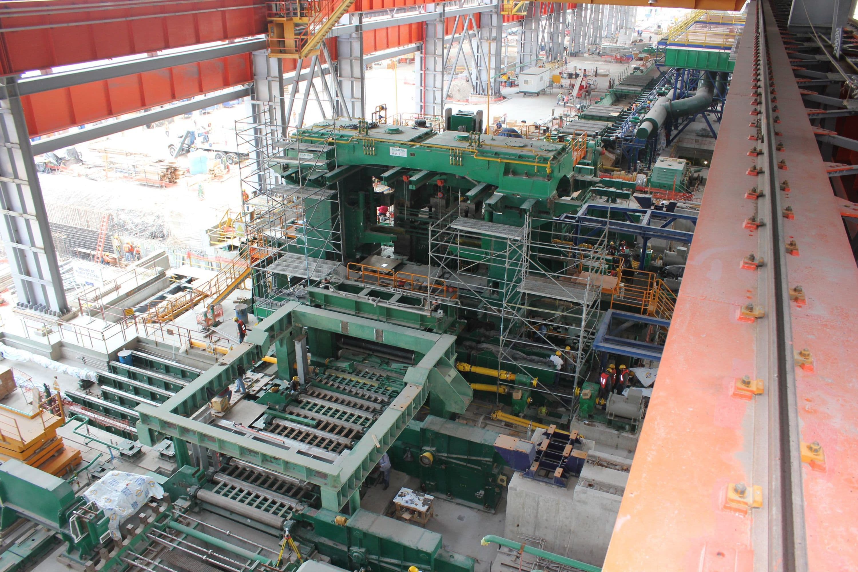 Construction of hot mill, interior