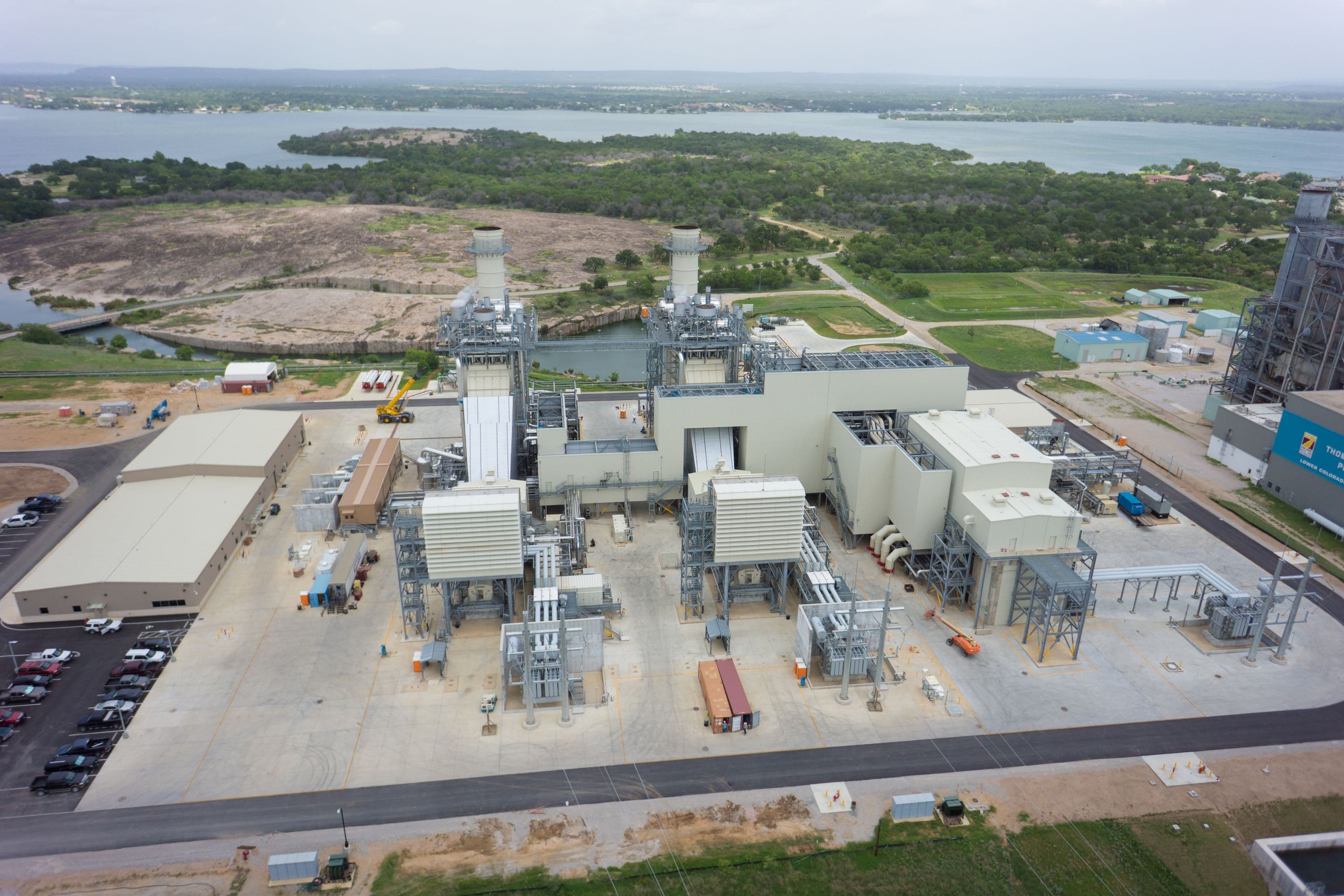 Aerial view of plant, 1