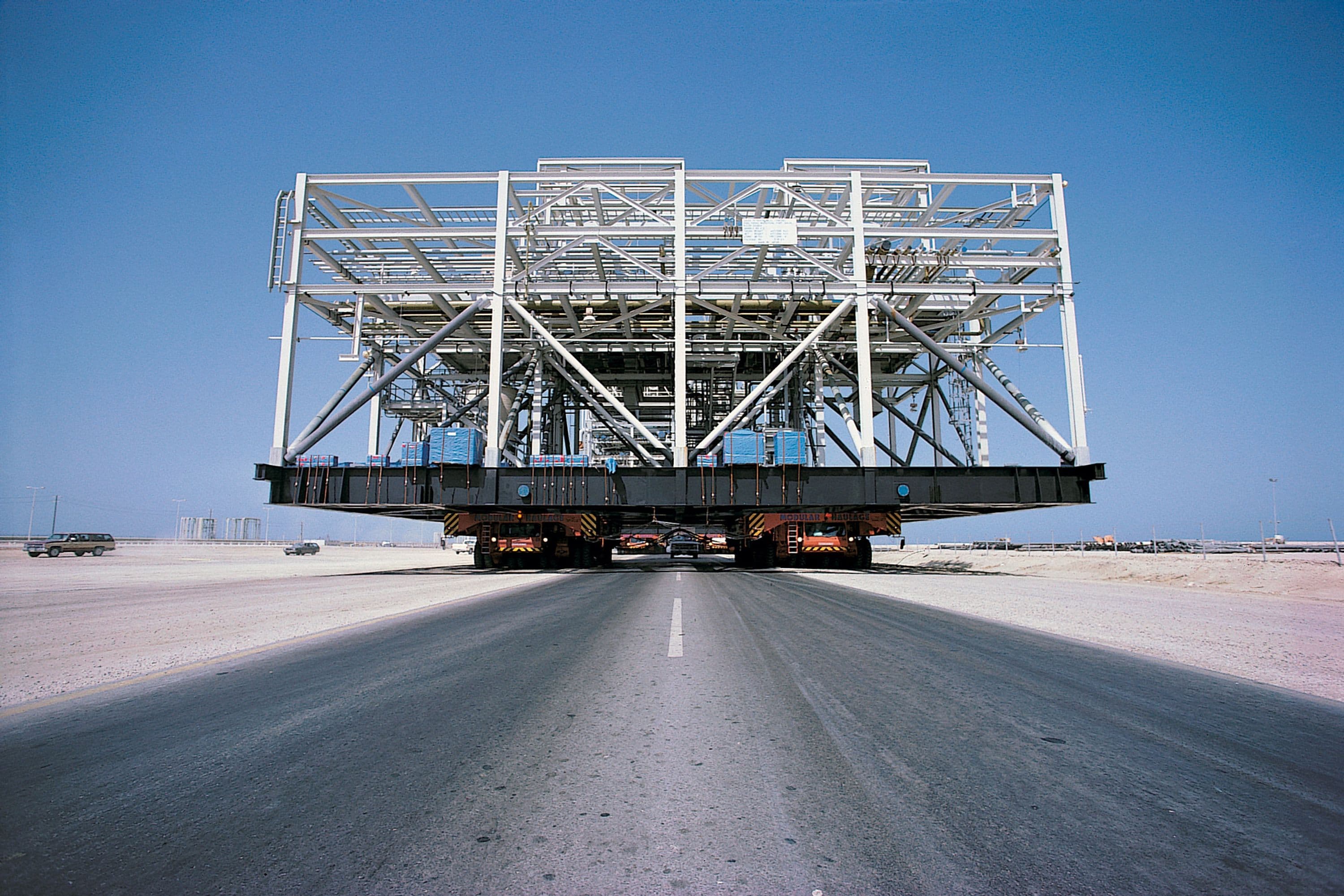 Transporting an oversized module