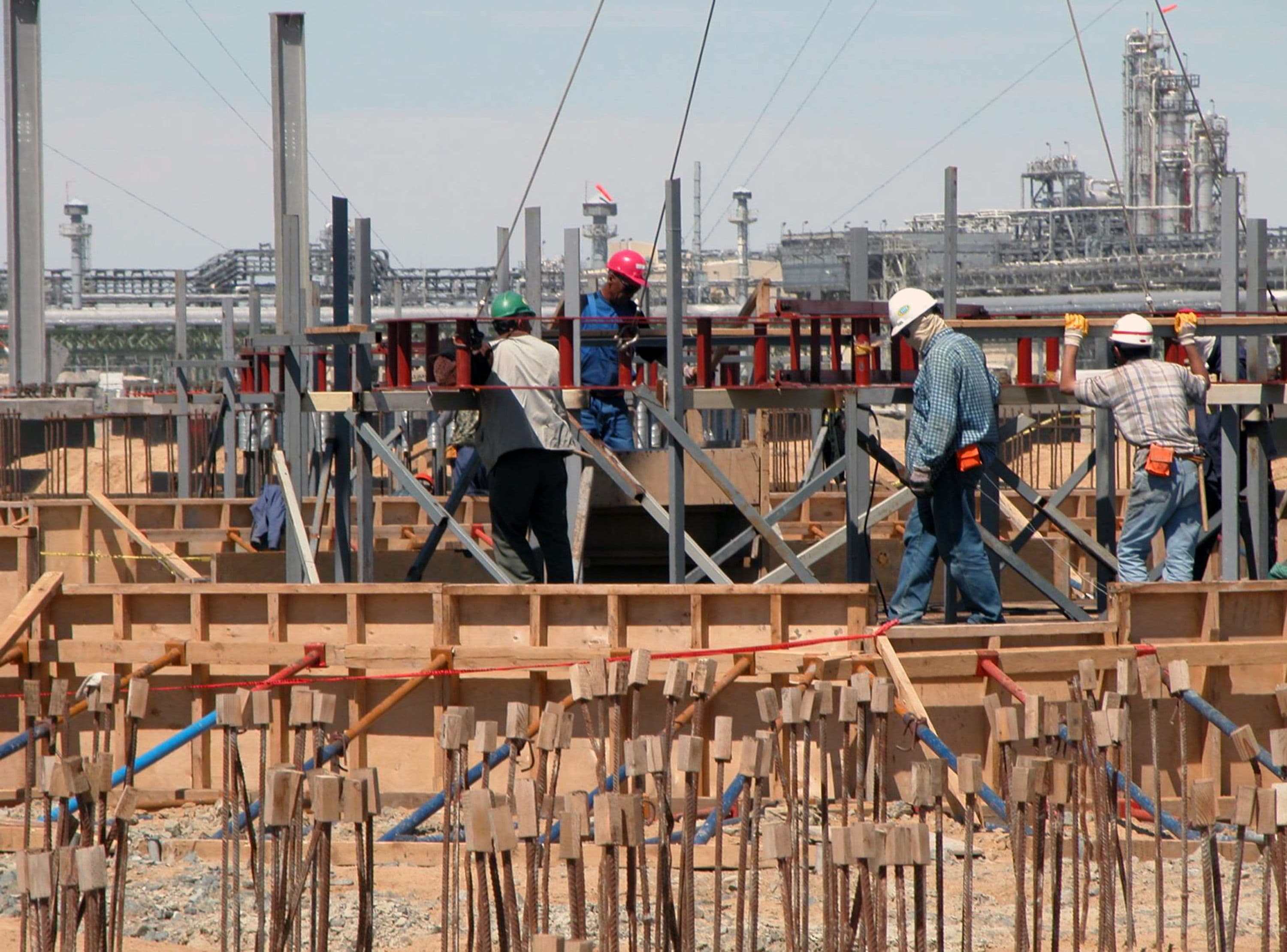 Foundations for crude oil processing