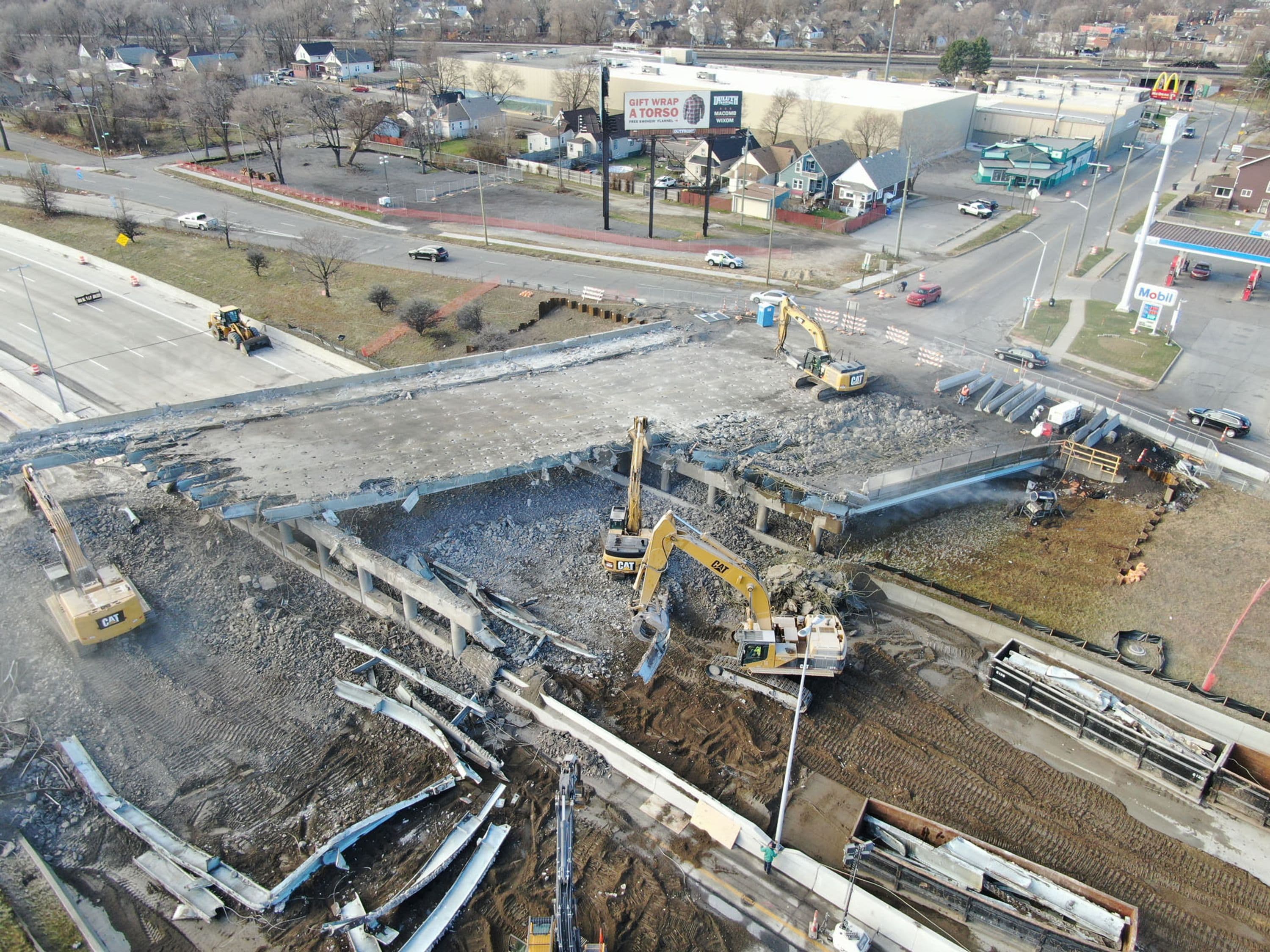 Michigan interchange progress: 1
