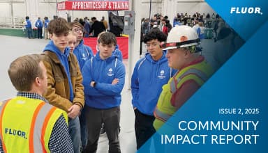 Cover of Fluor Community Impact Report: Issue 2, 2025